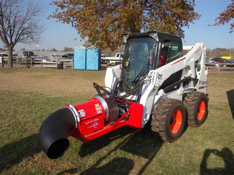 leaf blower for skid steer|bobcat leaf blower attachment.